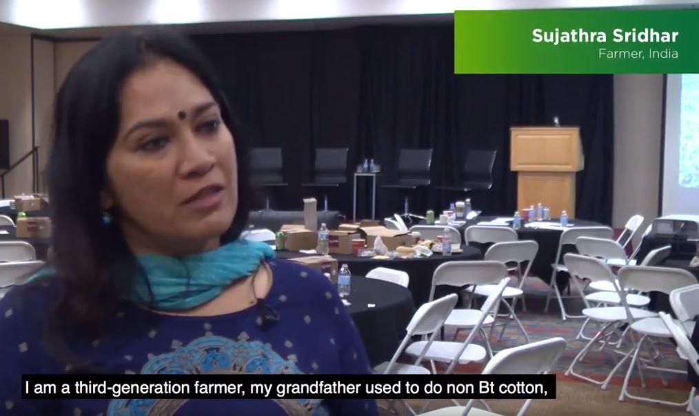 Video: Indian farmer says Bt cotton has transformed her farm