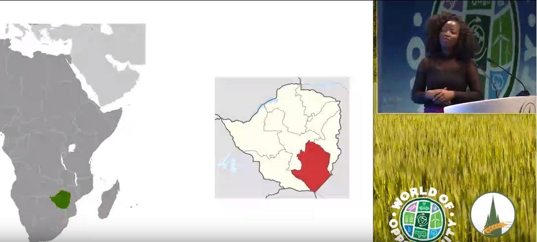 Nyasha Mudukuti speaking at Oxford Farming Conference
