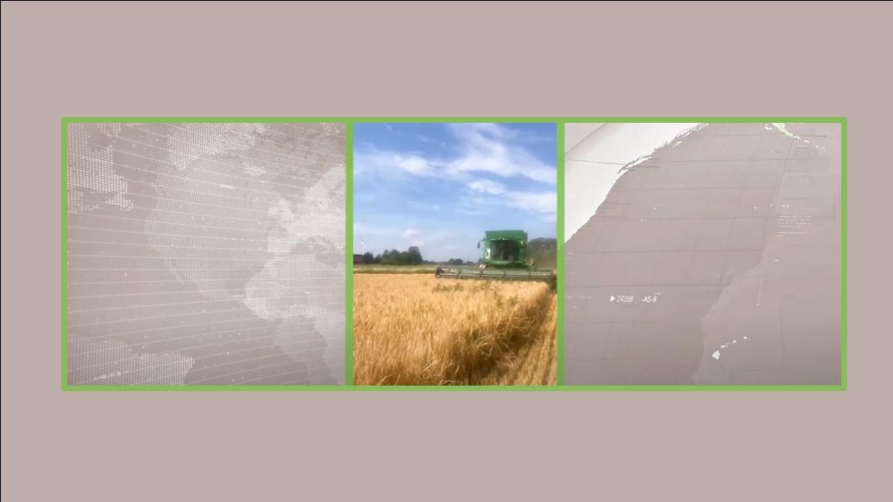Germany-Harvesting winter barley
