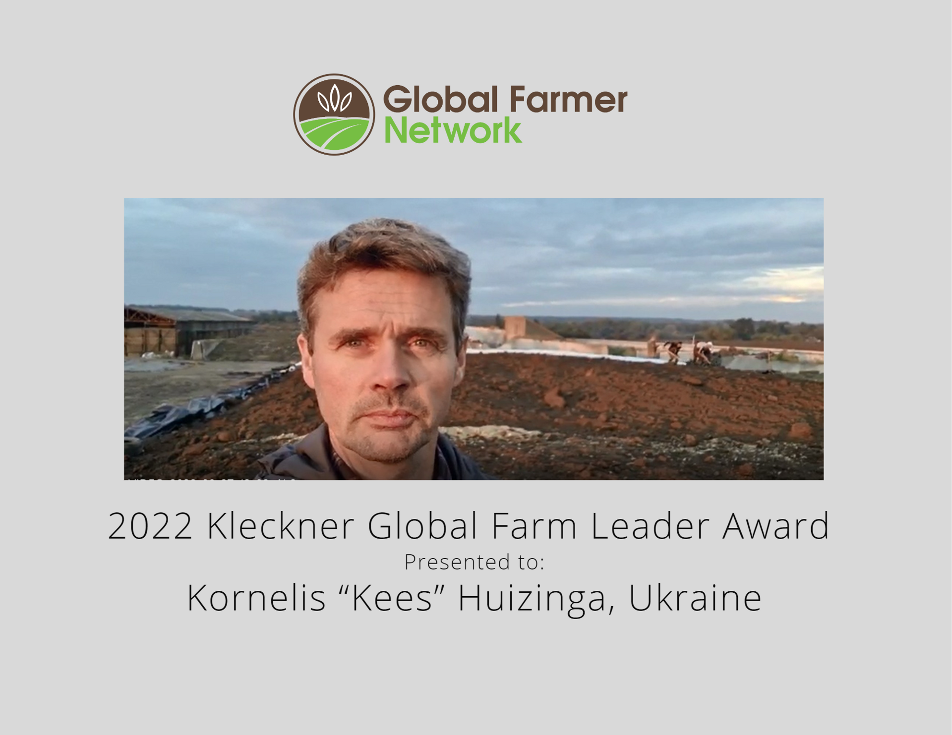 2022 Kleckner Global Farm Leader Award