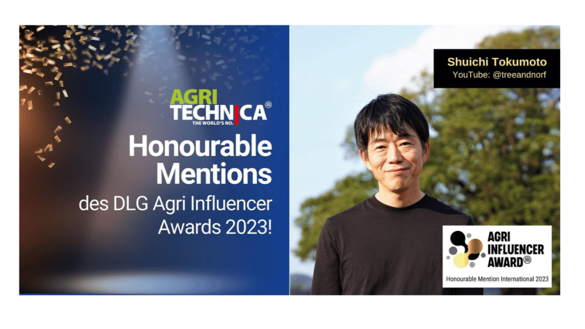 Tokumoto to Receive Agri Influencer Honourable Mention