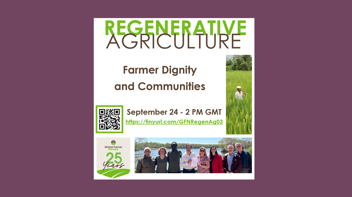 Sept 24 Webinar: Farmer Dignity and Communities