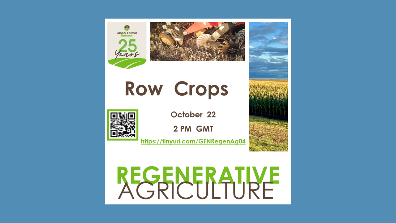 Regen Ag and Row Crops Webinar